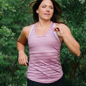 ZYIA Activewear lilac Havana tank top medium